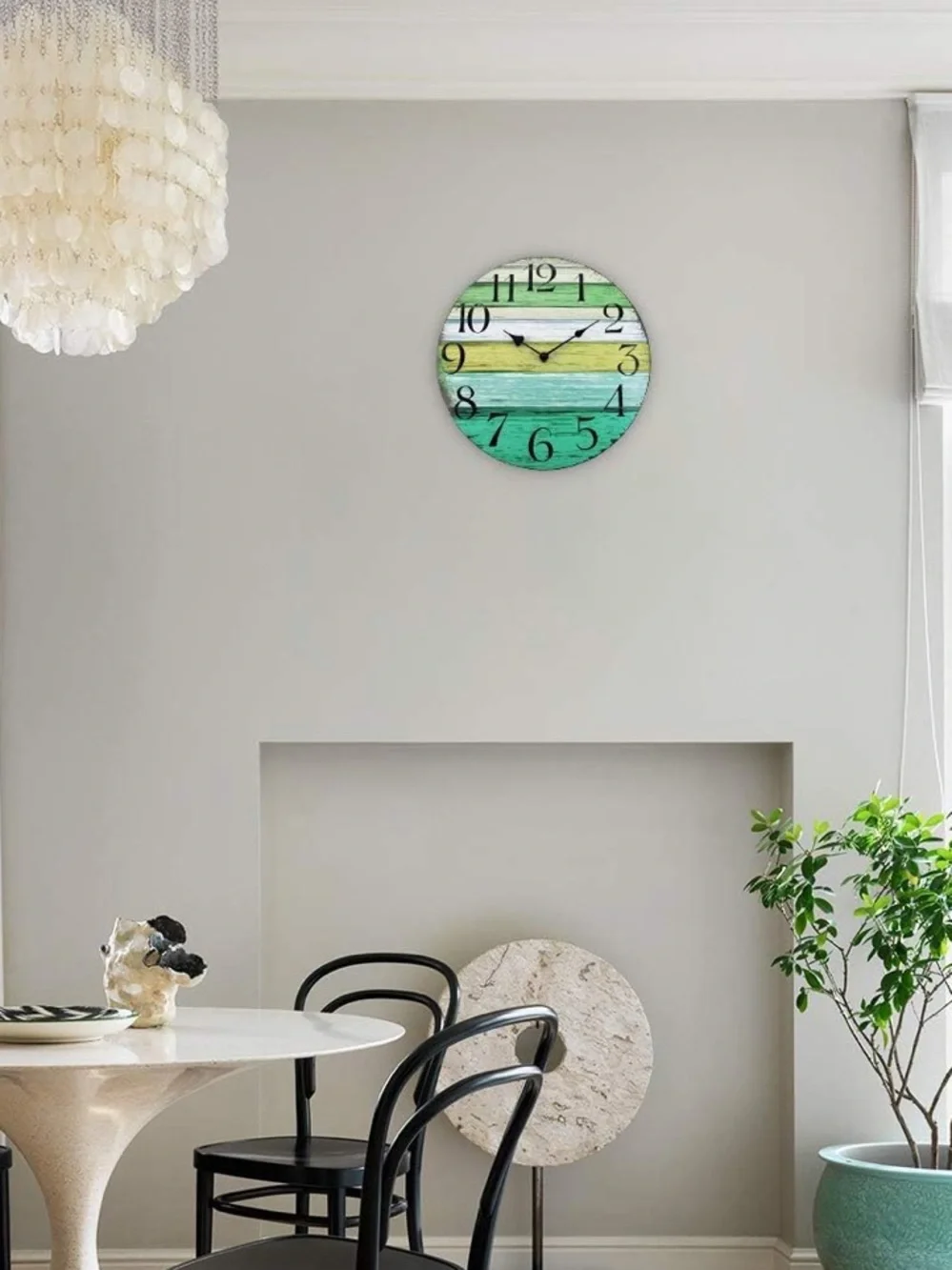 14” Silent Coastal/Mediterranean Wall Clock